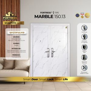 Pintu Baja Fortress Tipe MARBLE 150.13 Putih