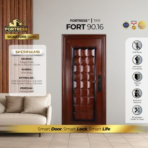 Pintu Fortress Tipe FORT 90.16 Motif Kayu